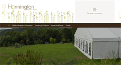 Desktop Screenshot of honningtonevents.com
