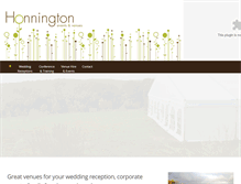 Tablet Screenshot of honningtonevents.com